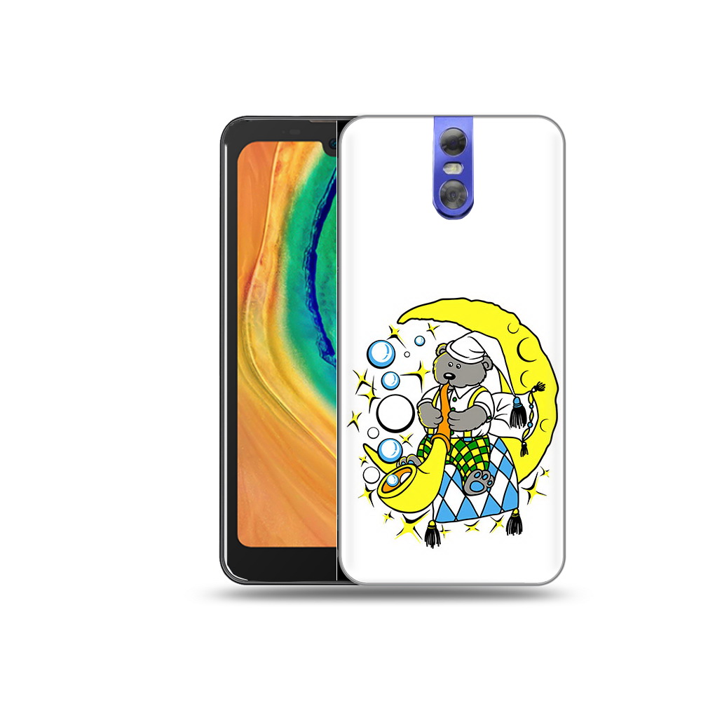 

Чехол MyPads Tocco для Doogee BL7000 Сырная луна, Прозрачный, Tocco