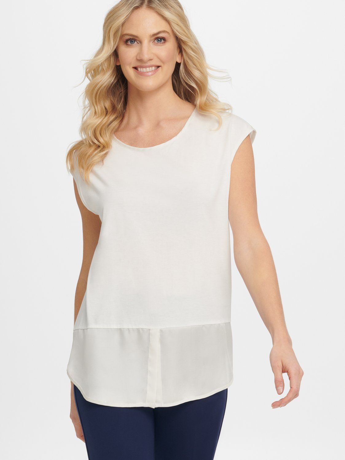 

Блуза женская DKNY P0CD1E60 белая 2XS, P0CD1E60