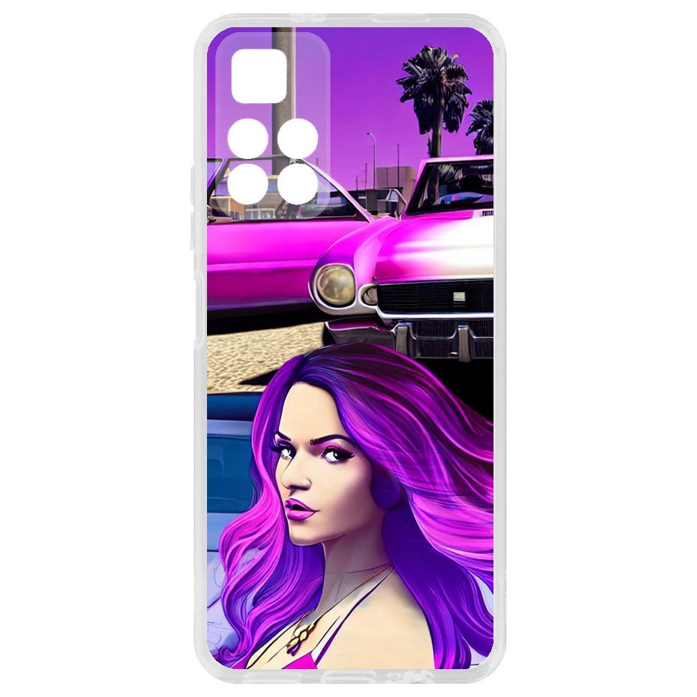 

Чехол-накладка Krutoff Clear Case Жизнь в розовом для Xiaomi Redmi Note 11T 5G, Прозрачный