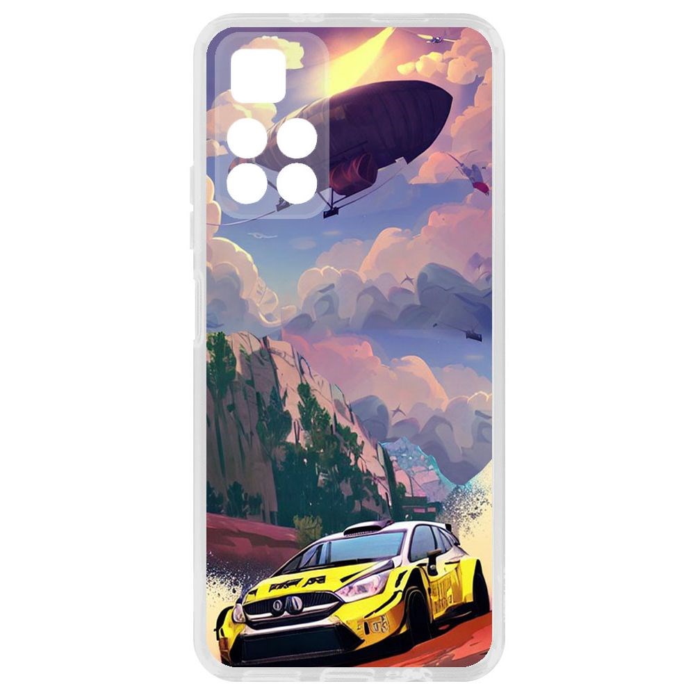 

Чехол-накладка Krutoff Clear Case Гонка для Xiaomi Redmi Note 11T 5G, Прозрачный