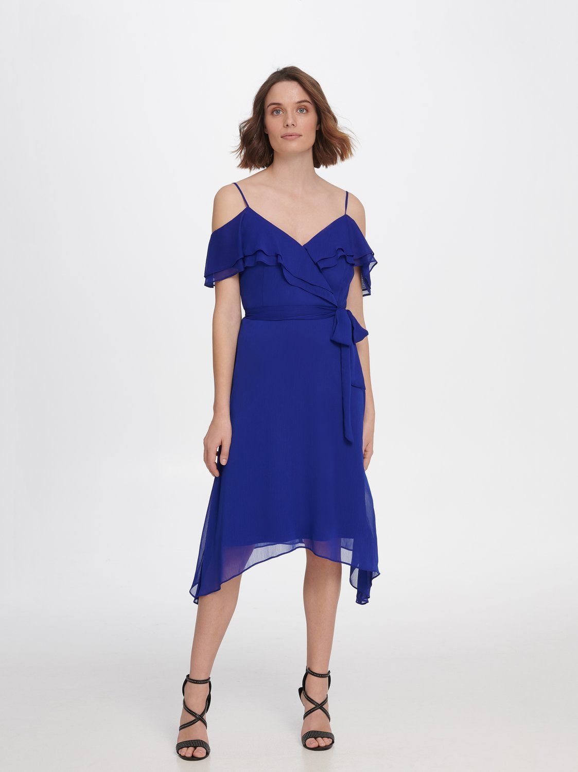 

Платье женское DKNY DD0EI430 синее 6, DD0EI430