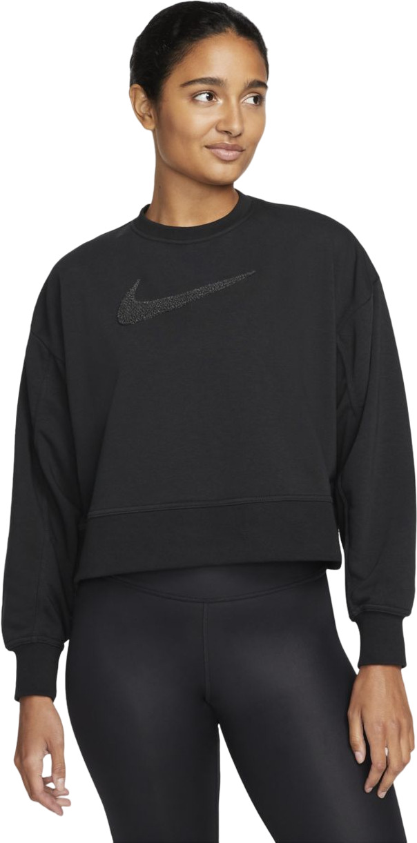 

Свитшот женский Nike W Dri-Fit Get Fit Training Crew Oversized черный L, W Dri-Fit Get Fit Training Crew Oversized