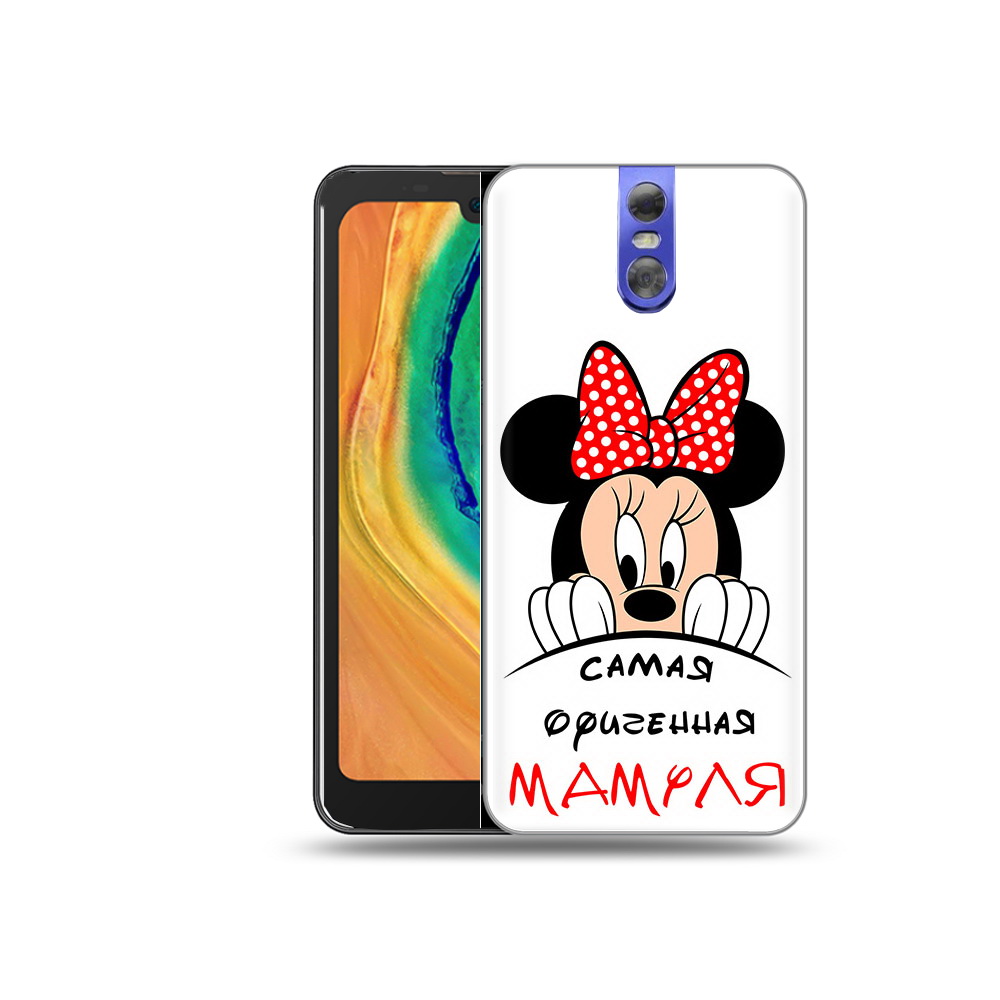 

Чехол MyPads Tocco для Doogee BL7000 Самая лучшая мамуля Мини Маус, Прозрачный, Tocco