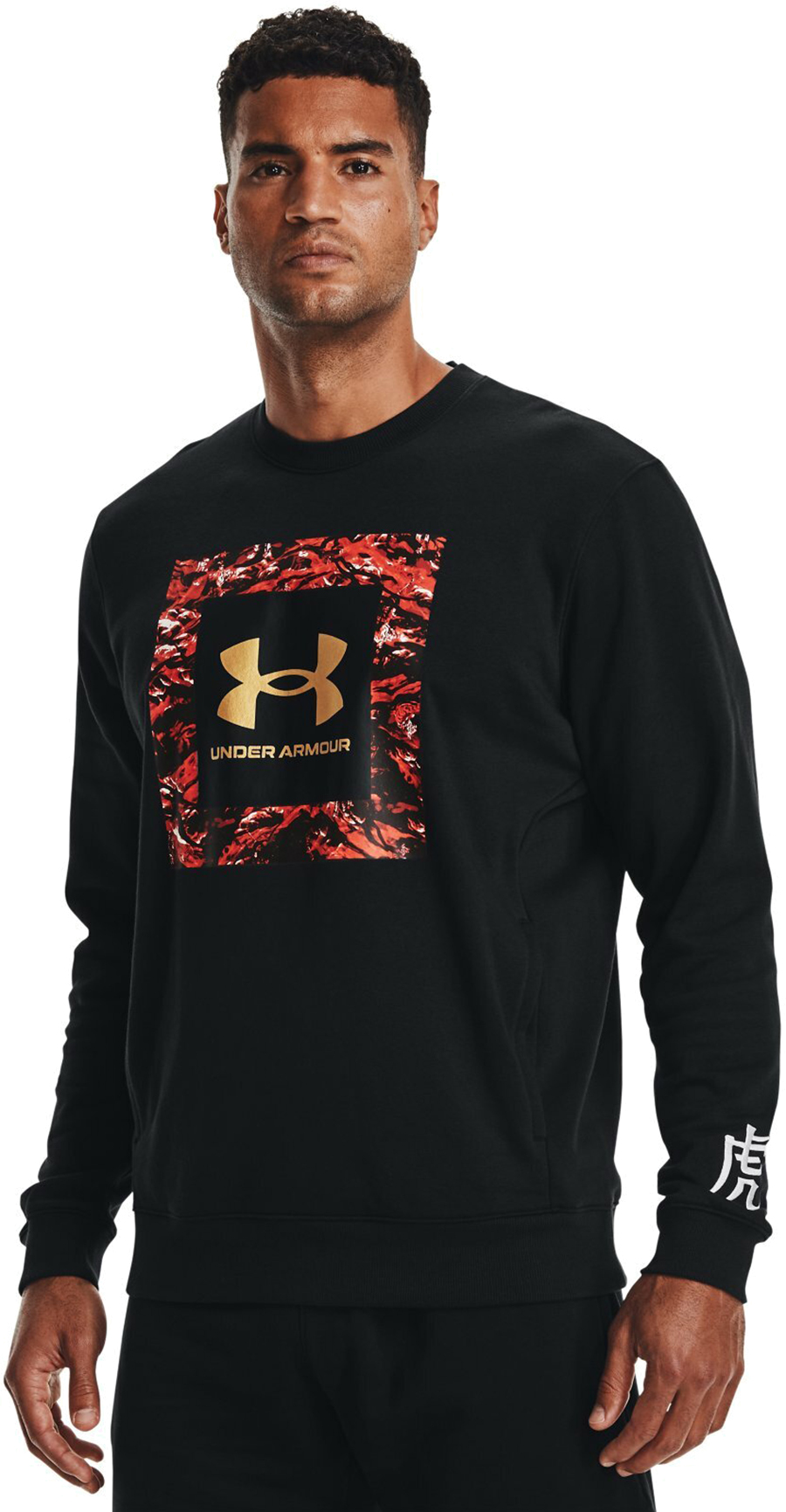 

Свитшот мужской Under Armour UA Cny Rival Flc Crew черный XL, UA Cny Rival Flc Crew