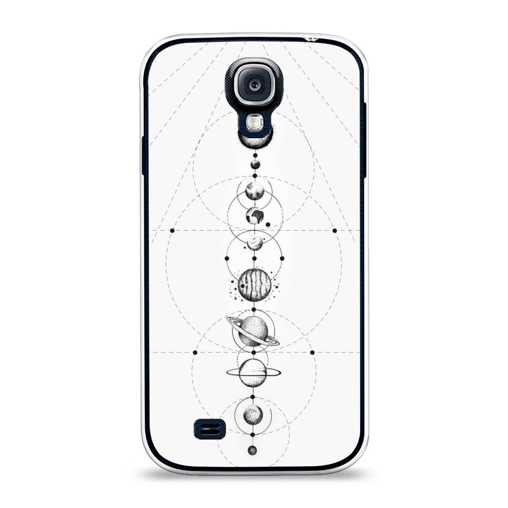 

Чехол на Samsung Galaxy S4 "Парад планет", Серый, 23950-2
