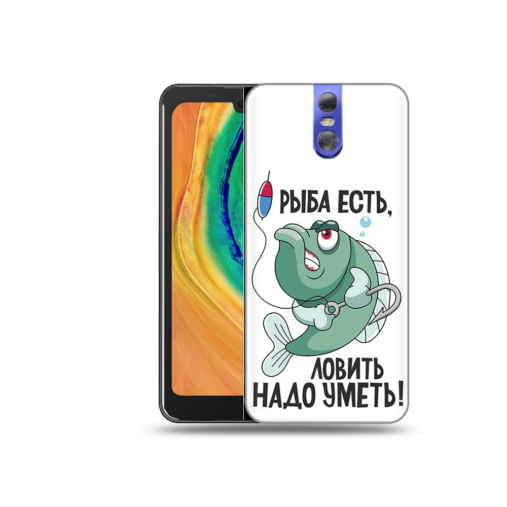 

Чехол MyPads Tocco для Doogee BL7000 Рыба есть ,ловить надо уметь, Прозрачный, Tocco
