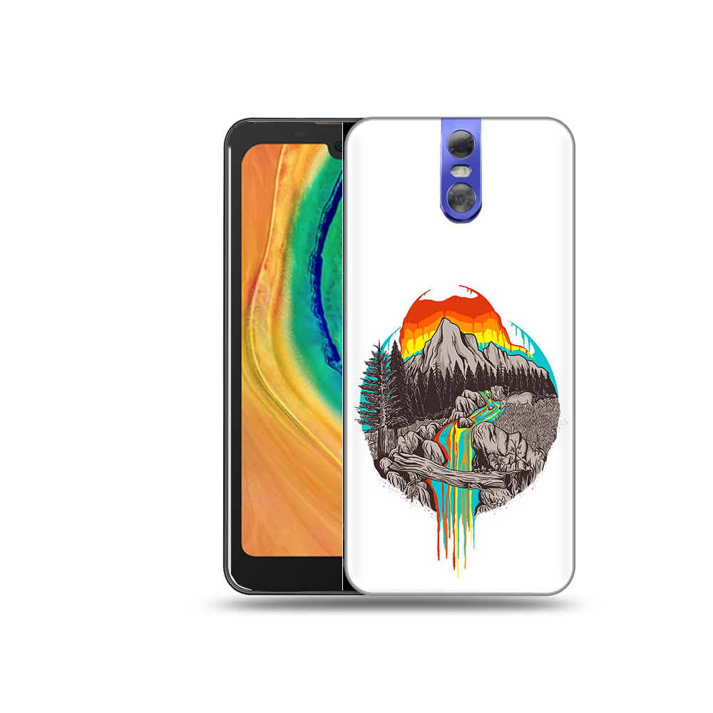 

Чехол MyPads Tocco для Doogee BL7000 Радужный водопад, Прозрачный, Tocco
