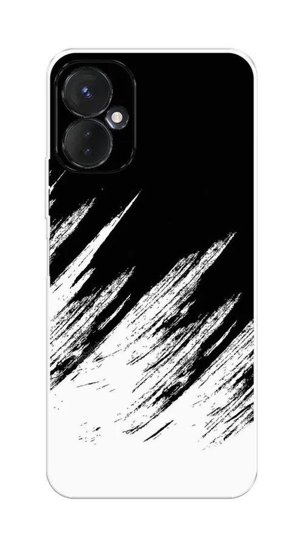 

Чехол Awog на Tecno Spark 9 Pro "Черно белые брызги", Белый;черный, 301950-3