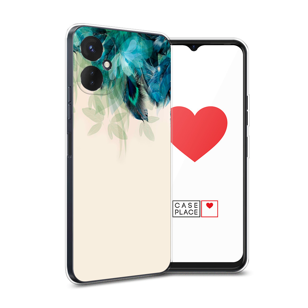 

Силиконовый чехол Awog "Перья голубого цвета" для Tecno Spark 9 Pro, Разноцветный, 301950-2