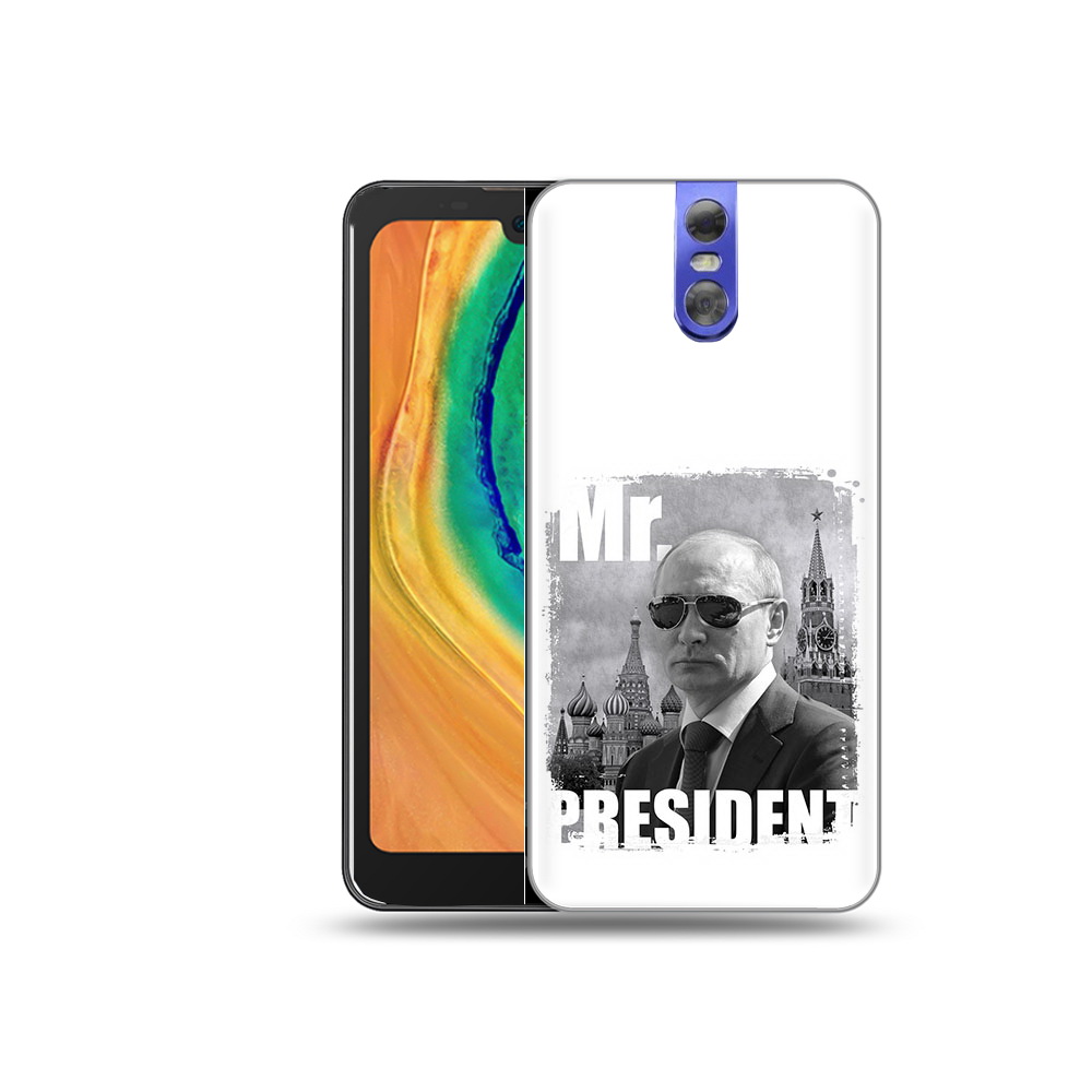 

Чехол MyPads Tocco для Doogee BL7000 Путин, Прозрачный, Tocco