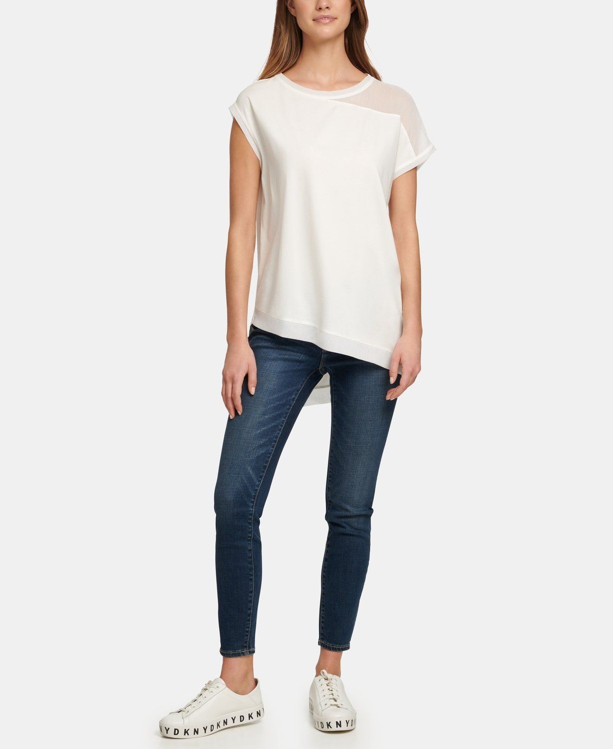 

Блуза женская DKNY P0DH7FIM белая L, P0DH7FIM