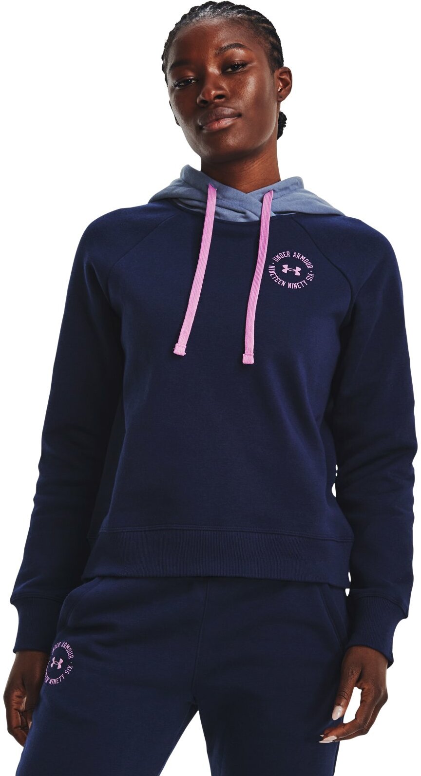 

Худи женское Under Armour Rival Fleece Cb Hoodie синее XS, Синий, Rival Fleece Cb Hoodie