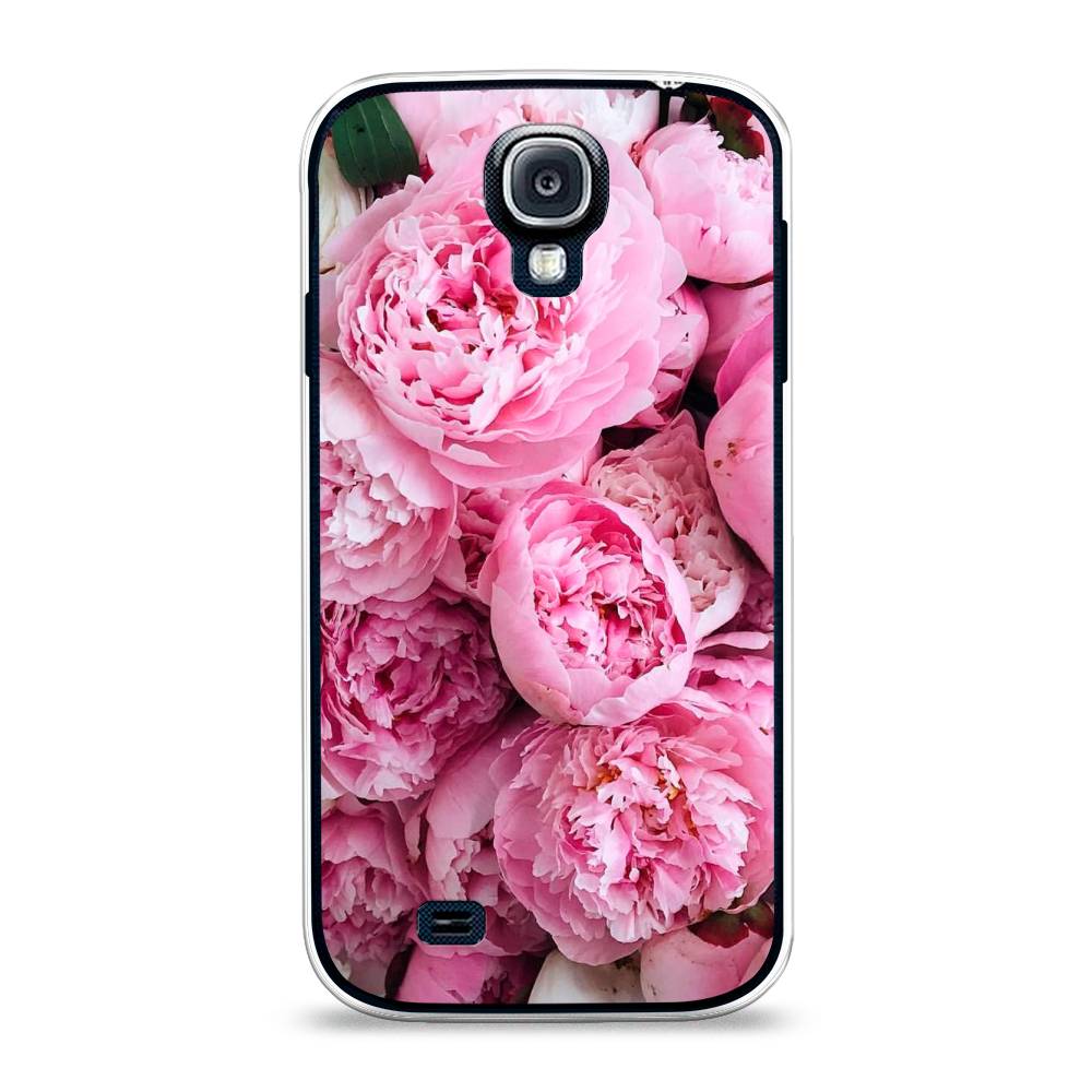 

Чехол на Samsung Galaxy S4 "Розовые пионы", Бежевый;розовый, 23950-2