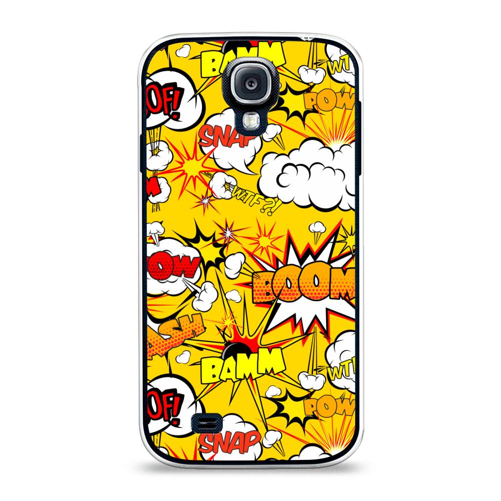 

Чехол на Samsung Galaxy S4 "Поп Арт эффекты", Желтый;белый;оранжевый, 23950-6