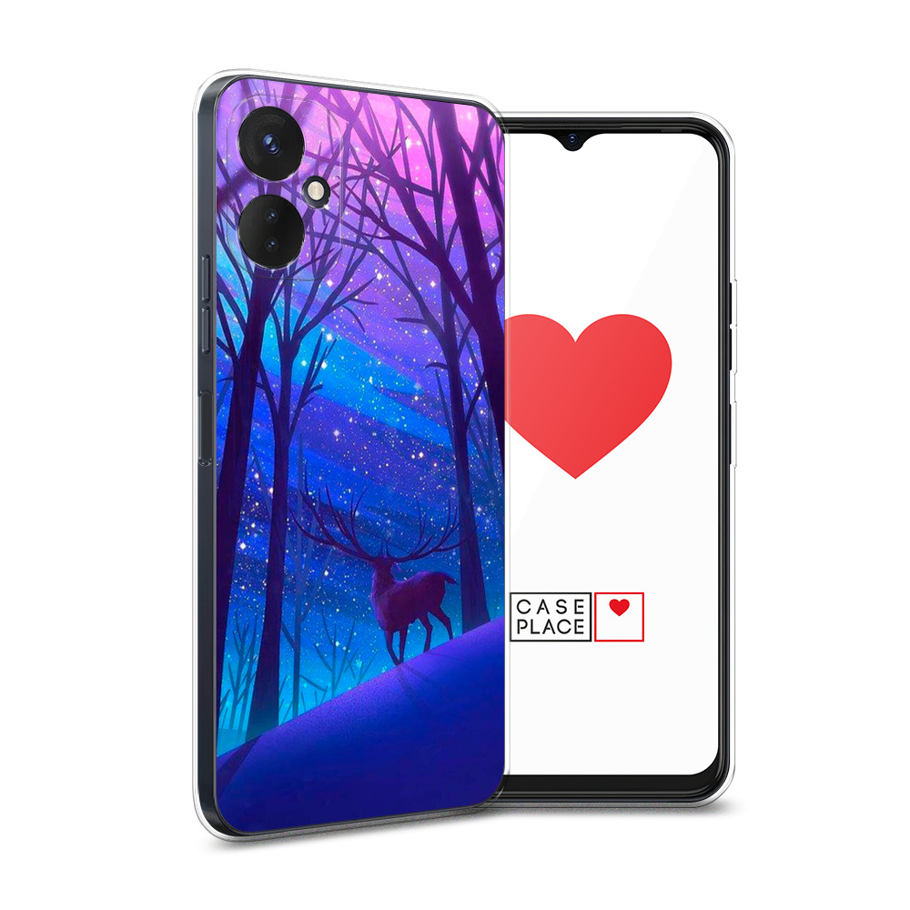 

Силиконовый чехол Awog "Северный олень" для Tecno Spark 9 Pro, Разноцветный, 301950-2