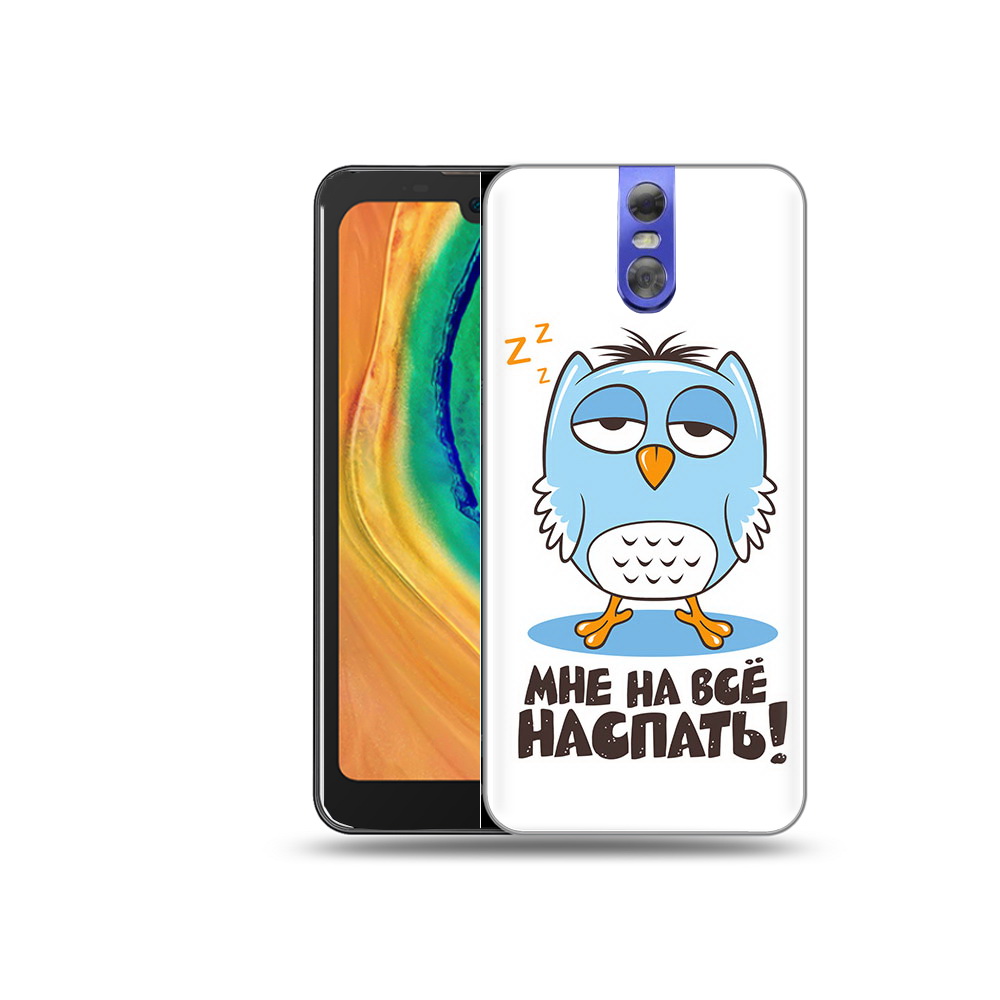 

Чехол MyPads Tocco для Doogee BL7000 Мне на все наспать, Прозрачный, Tocco