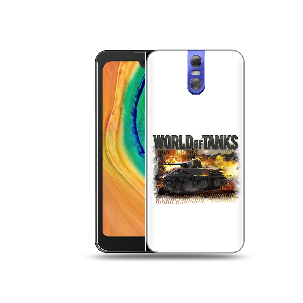 

Чехол MyPads Tocco для Doogee BL7000 Мир танков-2, Прозрачный, Tocco