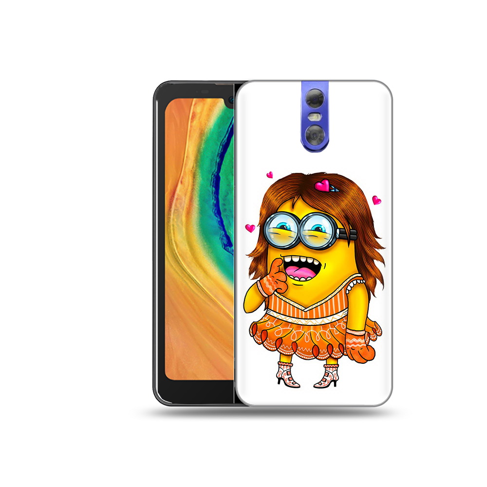 

Чехол MyPads Tocco для Doogee BL7000 Миньон девочка, Прозрачный, Tocco