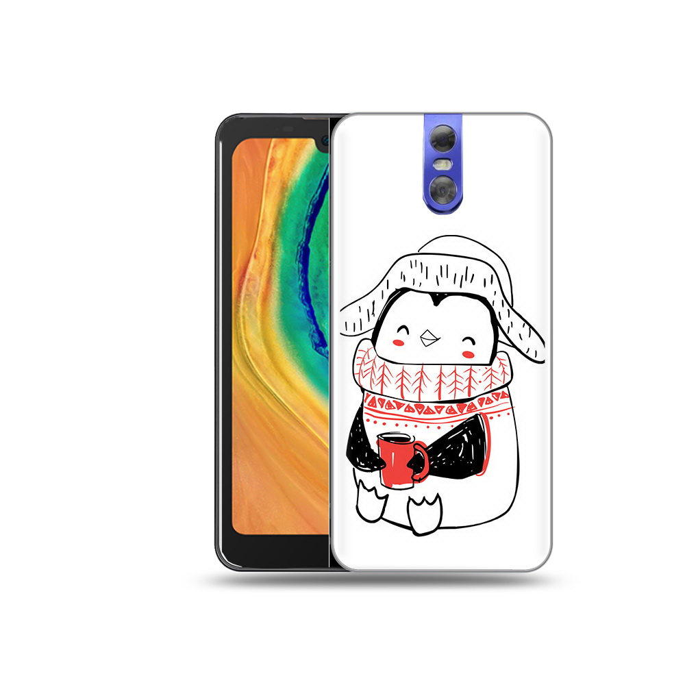 

Чехол MyPads Tocco для Doogee BL7000 Милый пингвин, Прозрачный, Tocco