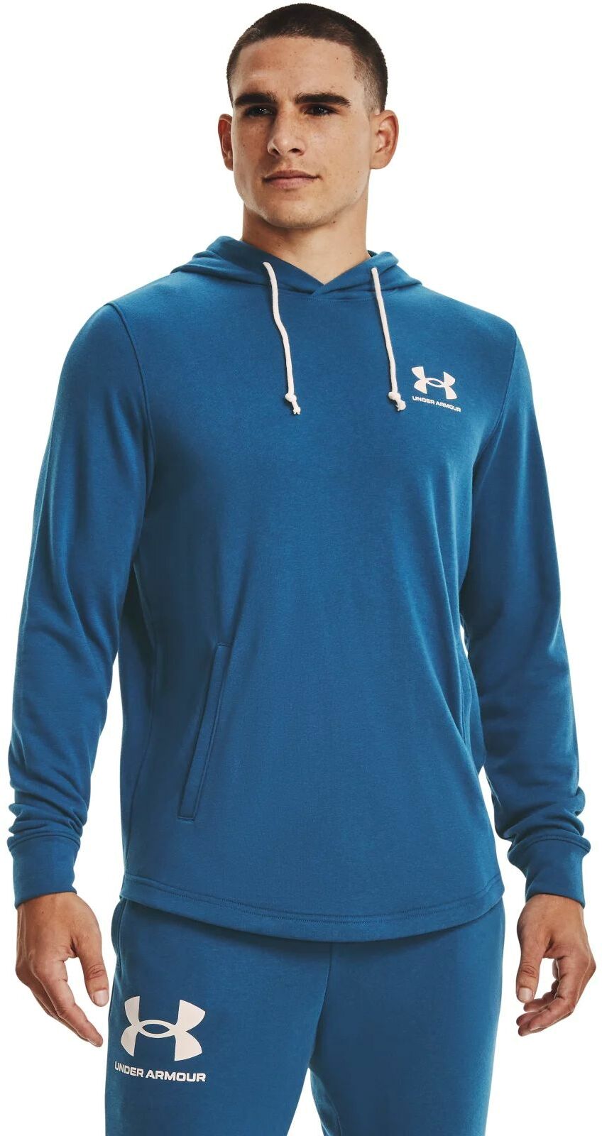 Худи мужское Under Armour Ua Rival Terry Lc Hd синее XS