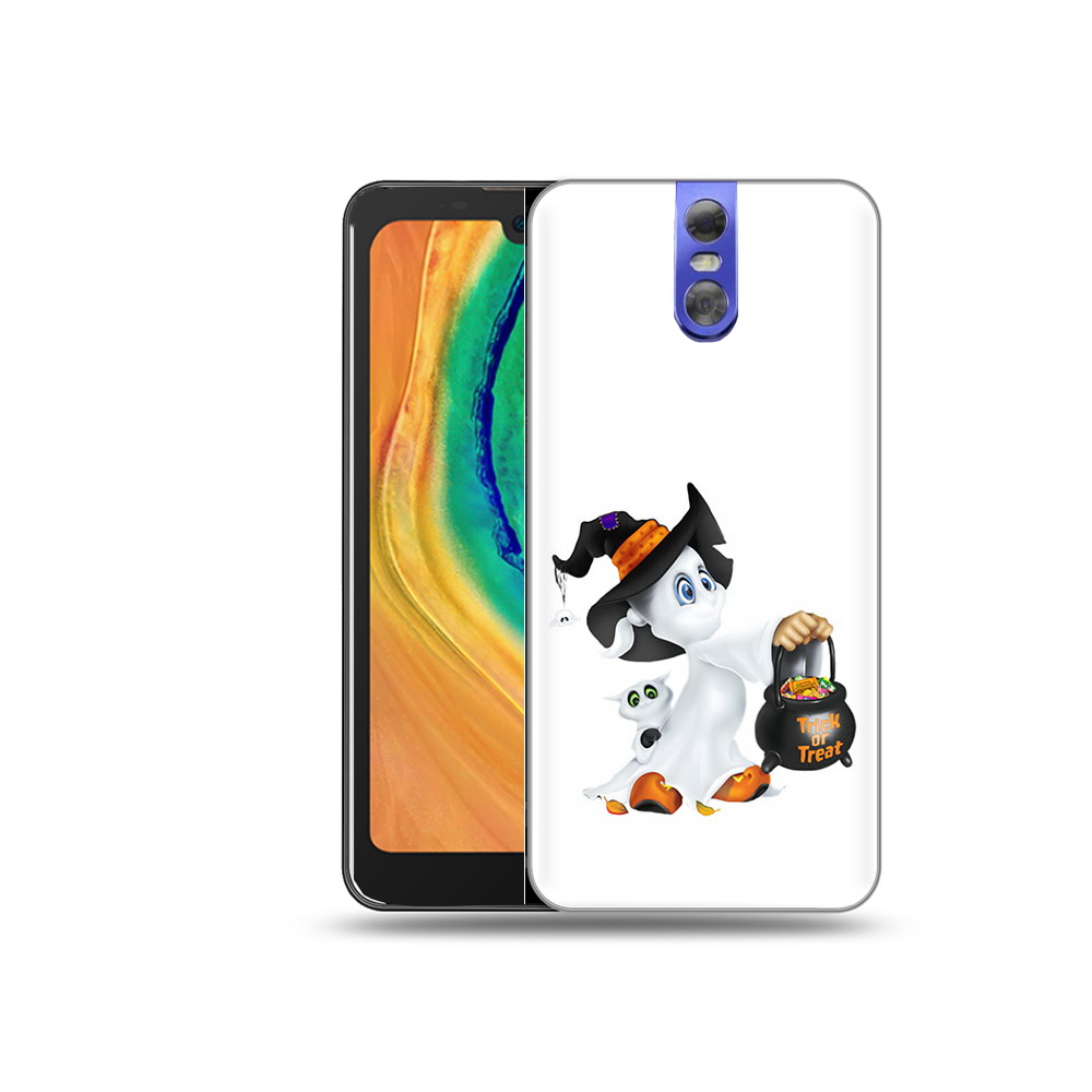 

Чехол MyPads Tocco для Doogee BL7000 Маленький призрак, Прозрачный, Tocco