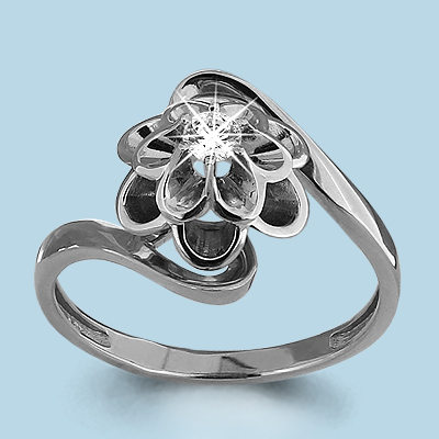 

Кольцо из серебра с фианитом Aquamarine Aquamarine 66073_925_р р. 16,5, 66073_925_р