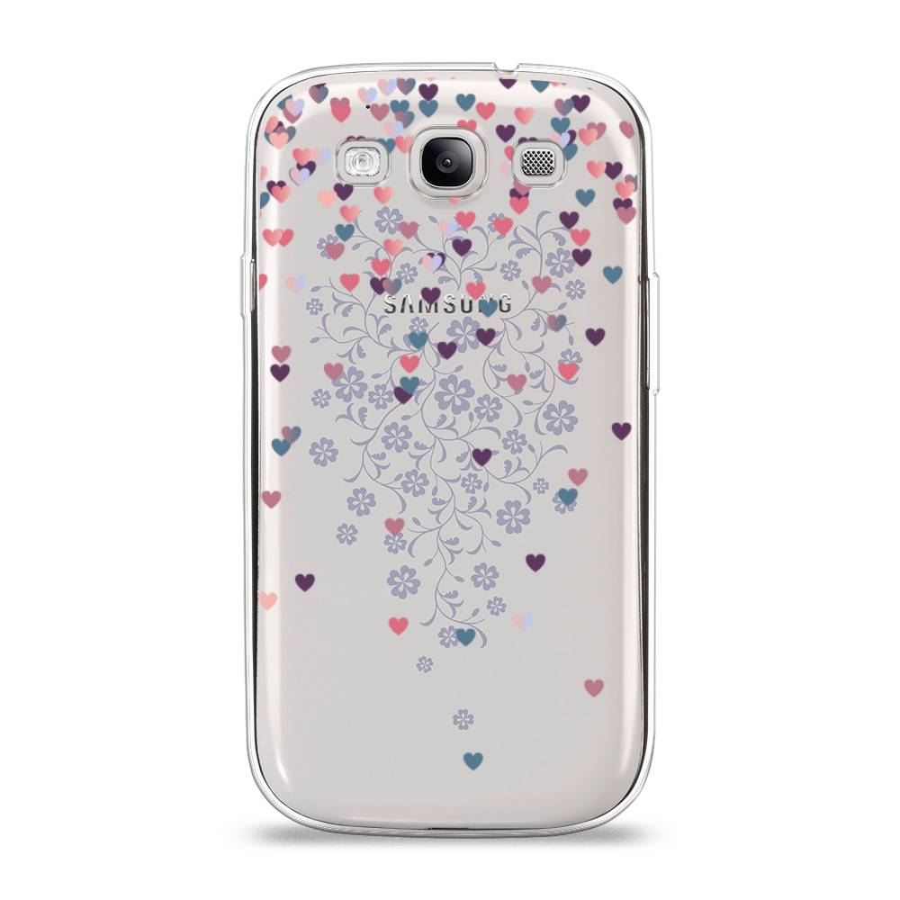 

Чехол на Samsung Galaxy S3 "Посыпка сердечки", Розовый;фиолетовый, 23750-3