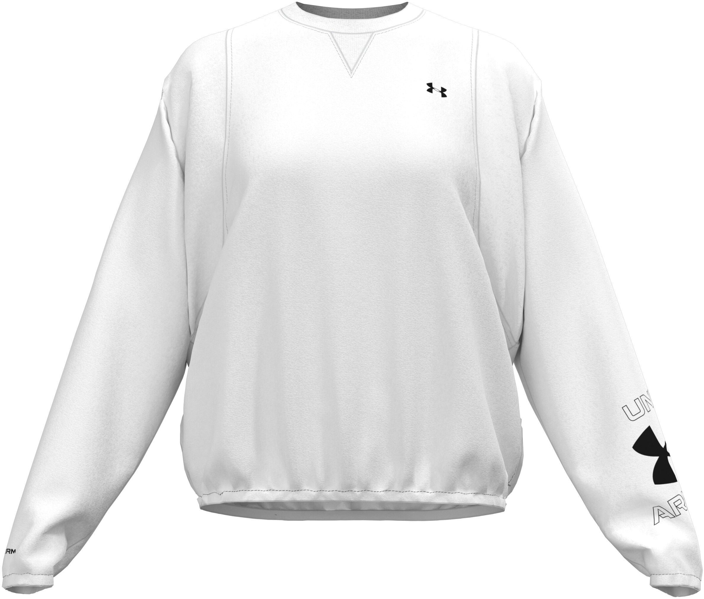 

Свитшот женский Under Armour Woven Graphic Crew белый XS, Woven Graphic Crew