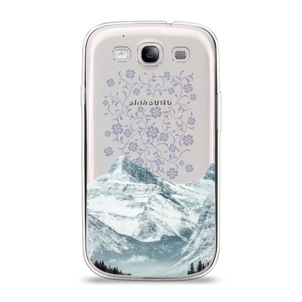 

Чехол на Samsung Galaxy S3 "Горы арт 1", Белый;зеленый, 23750-2