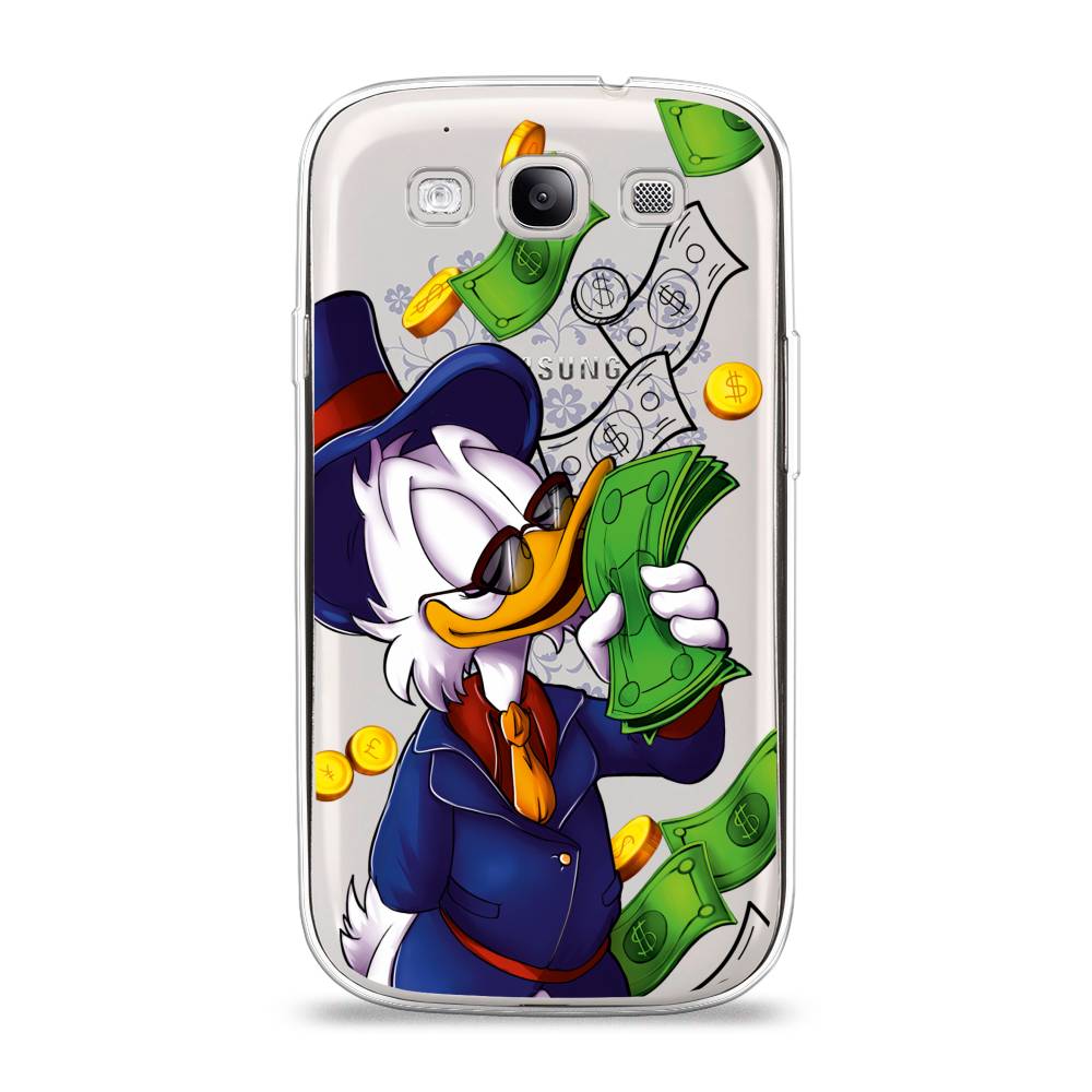 

Чехол на Samsung Galaxy S3 "Scrooge McDuck with Money", Синий;зеленый;белый, 23750-6