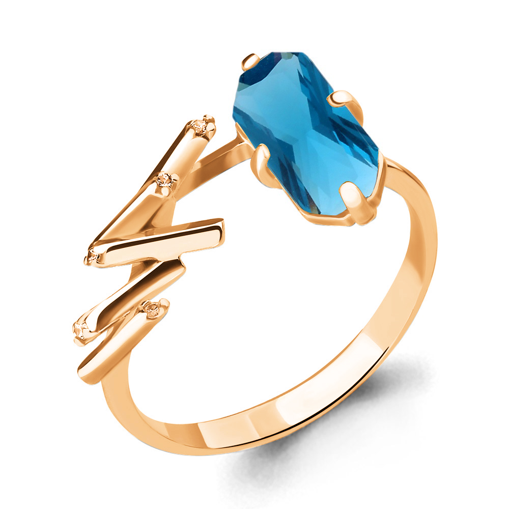 

Кольцо из серебра с фианитом Aquamarine Aquamarine 6594793_925_з р, 6594793_925_з