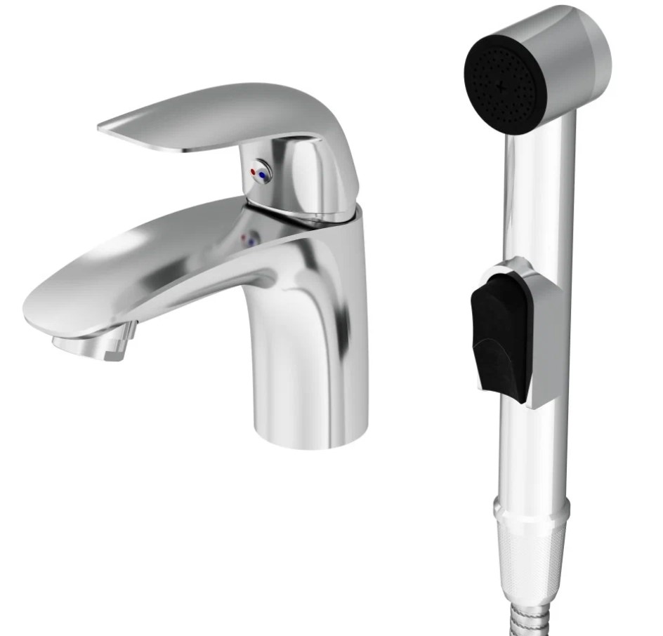 

Смеситель для раковины с гигиеническим душем Damixa RedBlu Palace Bit 310300000