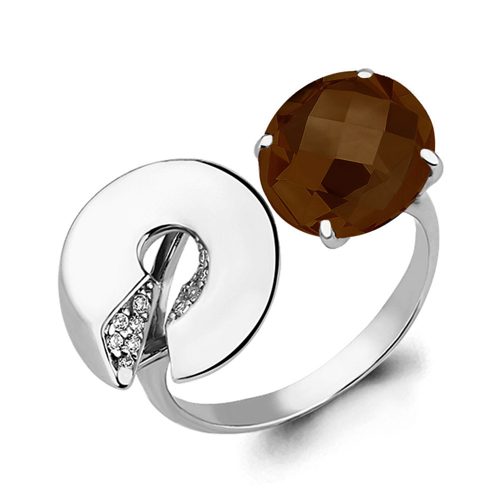 

Кольцо из серебра с кварцем Aquamarine Aquamarine 6594601А_925_р р. 19, 6594601А_925_р