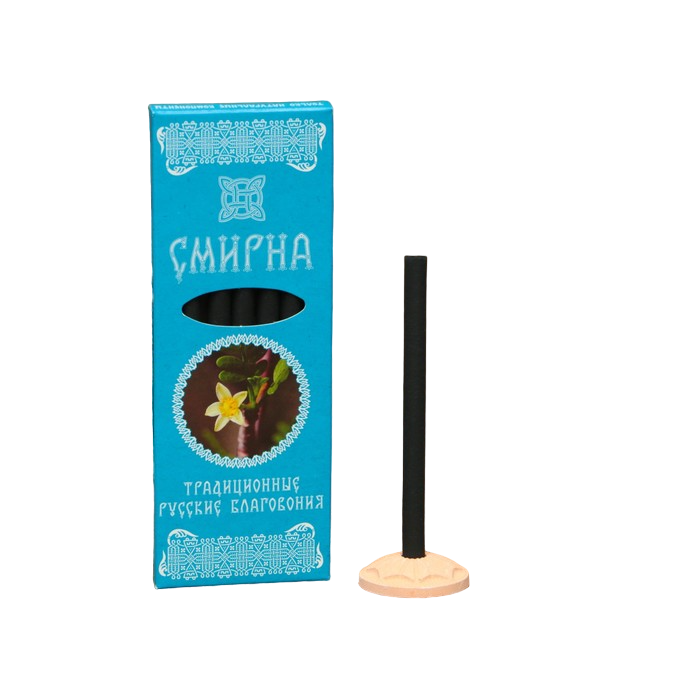 

Набор традиционных русских благовоний "Смирна", 7шт + подставка