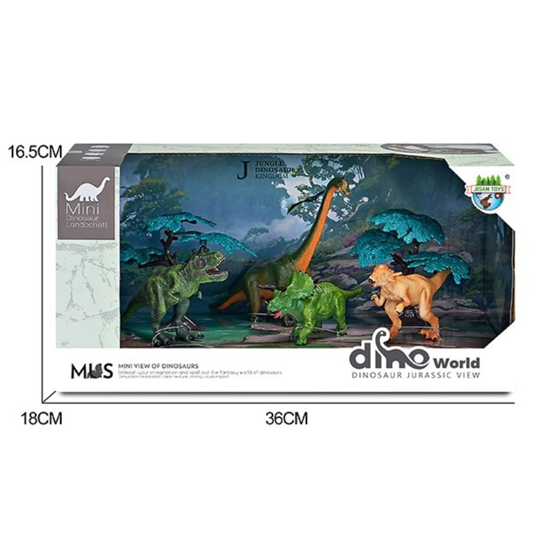 Игровой набор Наша игрушка Набор фигурок Динозавры, 6 предм, коробка 201055360