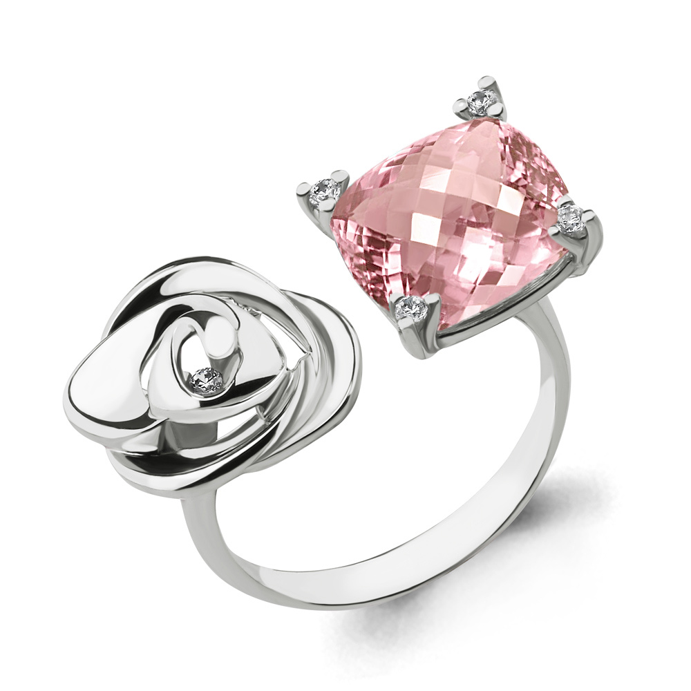 

Кольцо из серебра с фианитом Aquamarine Aquamarine 6593890_925_р р, 6593890_925_р