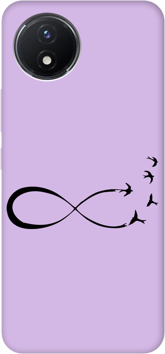 

Чехол на Vivo Y02 "Infinity" сиреневый, Фиолетовый;черный, 157864