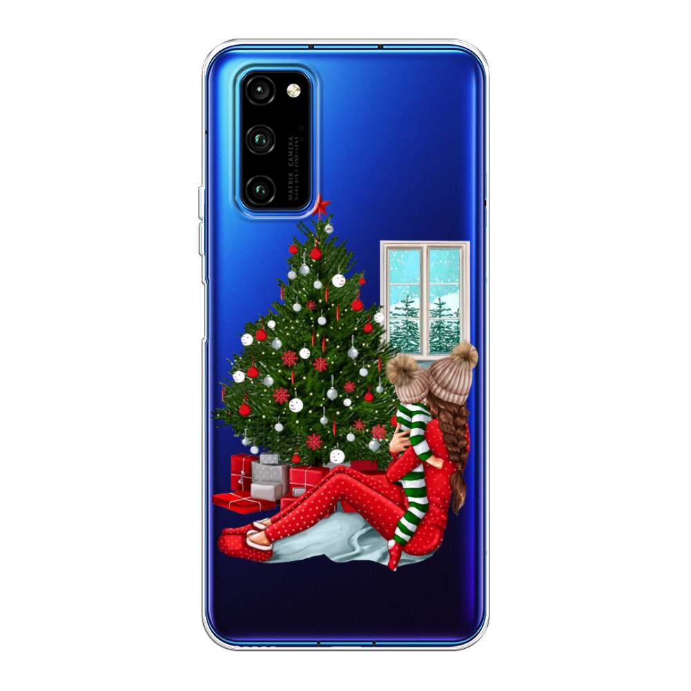 

Чехол на Huawei Honor V30 Pro "Новый год с мамой", Красный;зеленый;голубой, 611450-6