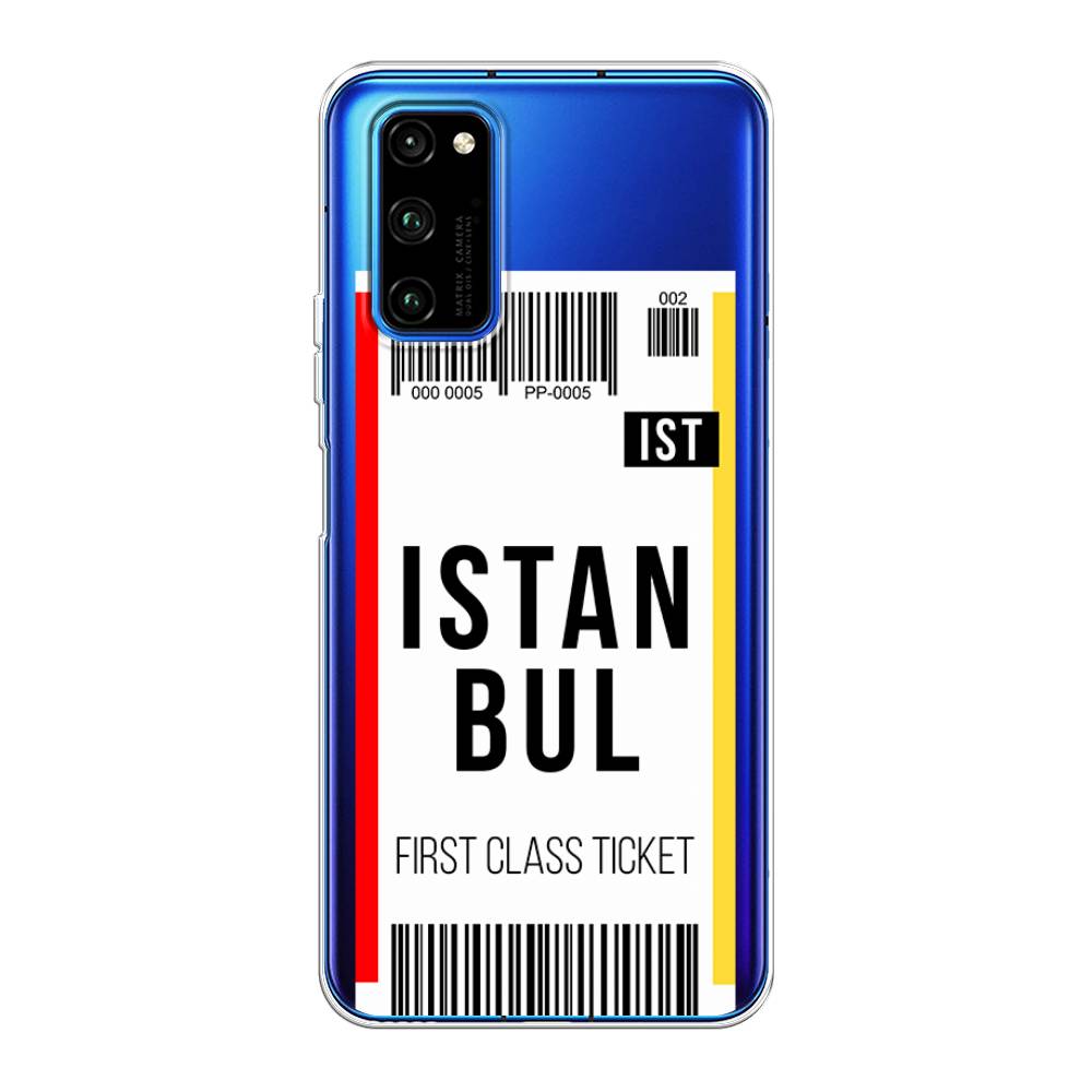 

Чехол на Huawei Honor V30 Pro "Билет в Стамбул", Белый;черный;красный, 611450-6