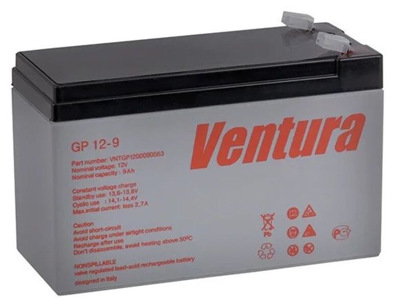 Батарея для ИБП Ventura GP 12-9 12В, 9Ач {8}