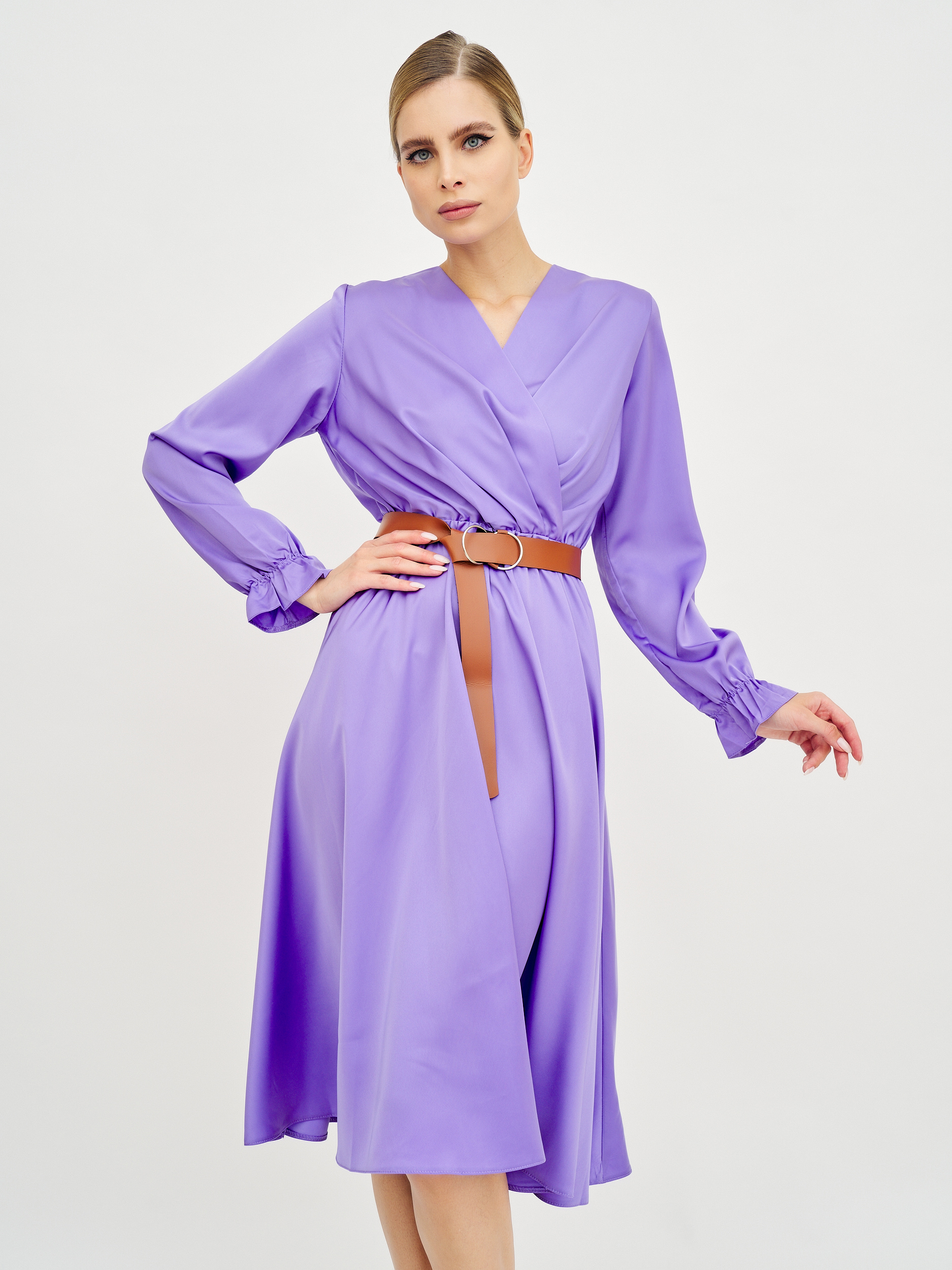 

Платье женское Olya Stoff OS20055 фиолетовое 44 RU, OS20055