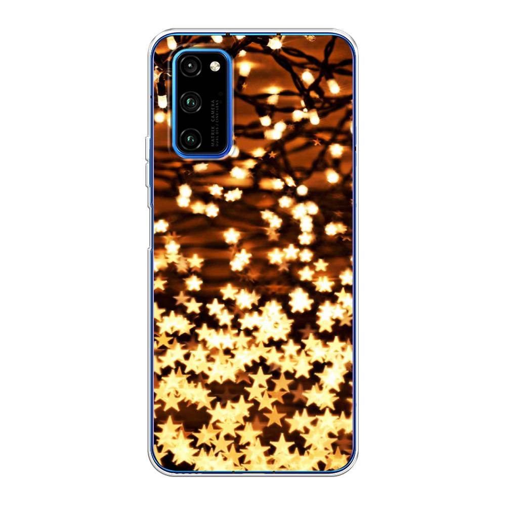 

Чехол на Huawei Honor V30 Pro "Новогодняя гирлянда", Золотистый, 611450-5