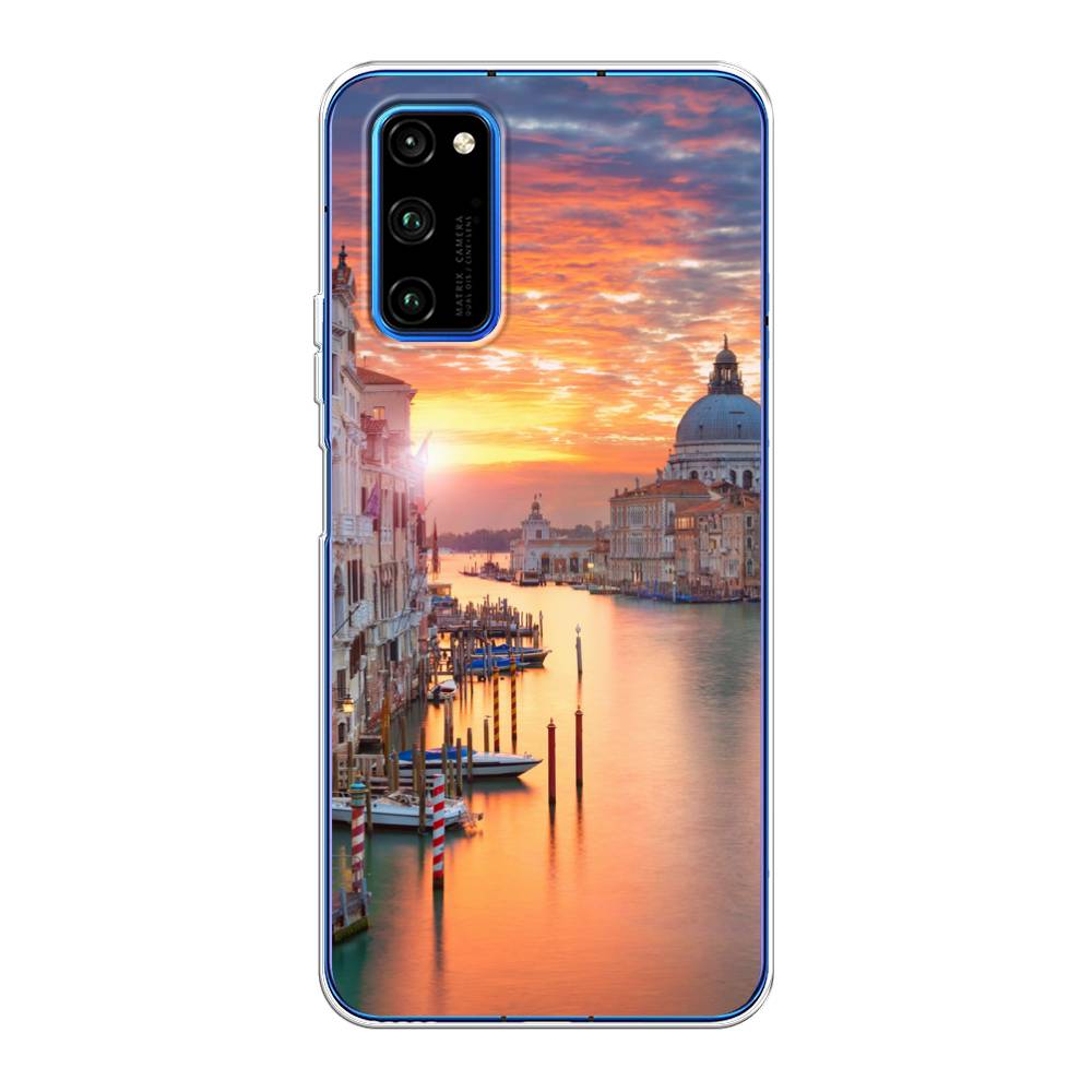 

Чехол на Huawei Honor V30 Pro "Восход 11", Розовый;оранжевый, 611450-2