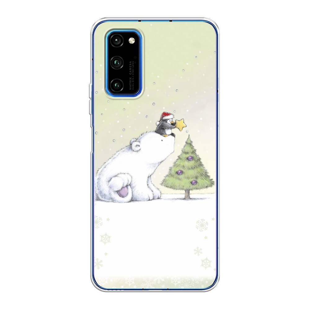 

Чехол на Huawei Honor V30 Pro "Украшение елки", Белый;бежевый, 611450-5