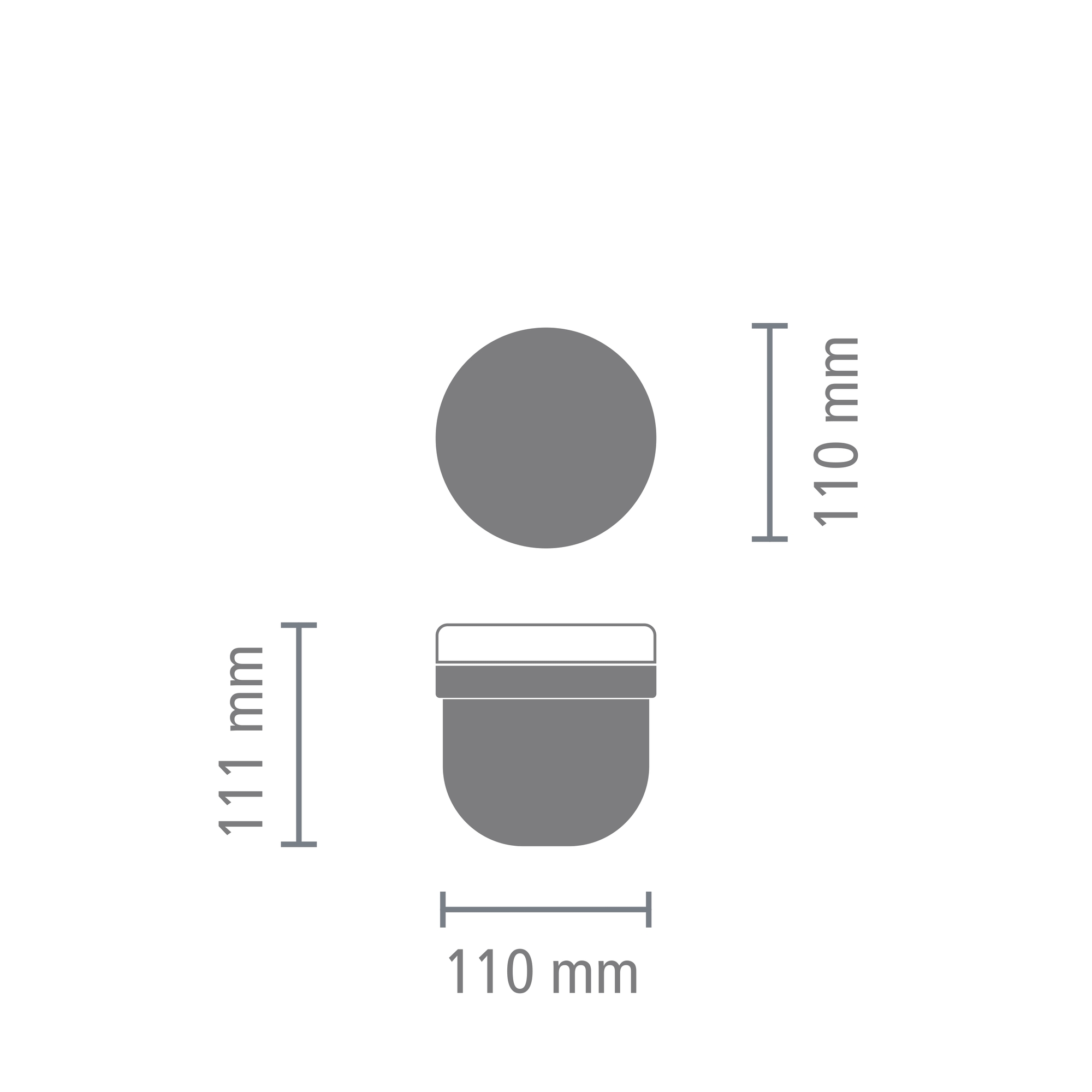 

Ланчбокс Brabantia 500 мл,темно-серый, 228780, 228780