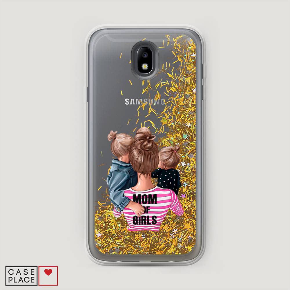 

Чехол Awog на Samsung Galaxy J7 2017 / Самсунг J7 2017 "Mom of Girls", Синий;розовый;черный, 23190-1