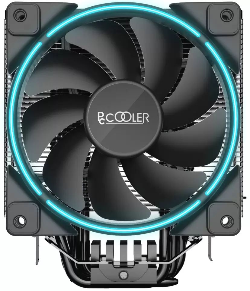 PCCooler GI-X6B Кулер S775/115X/AM2/AM3/AM4 (24 шт/кор, TDP 160W, вент-р 120мм с PWM, Blue