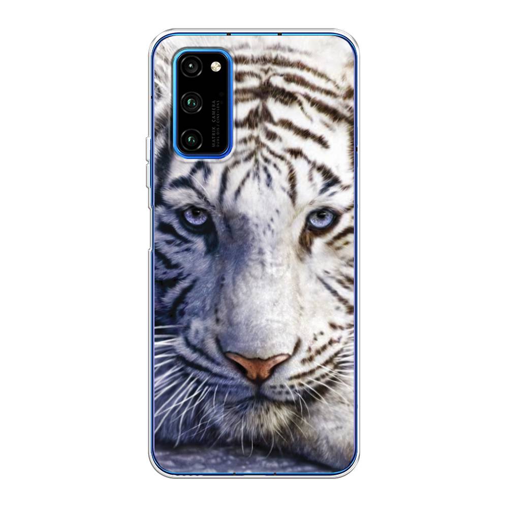

Чехол на Huawei Honor V30 Pro "Бенгальский тигр", Коричневый;белый, 611450-1