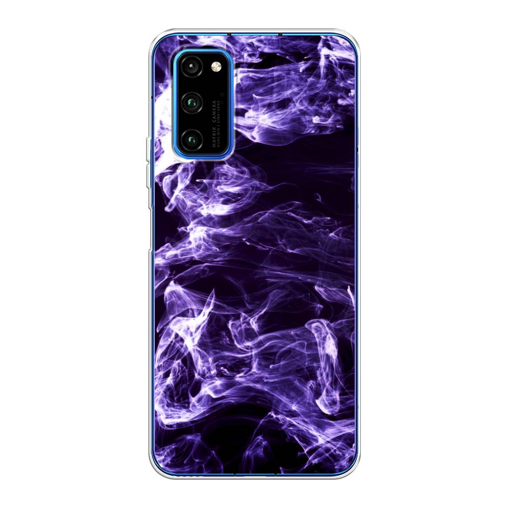 

Чехол на Huawei Honor V30 Pro "Фиолетовый дым", Фиолетовый;белый;черный, 611450-3