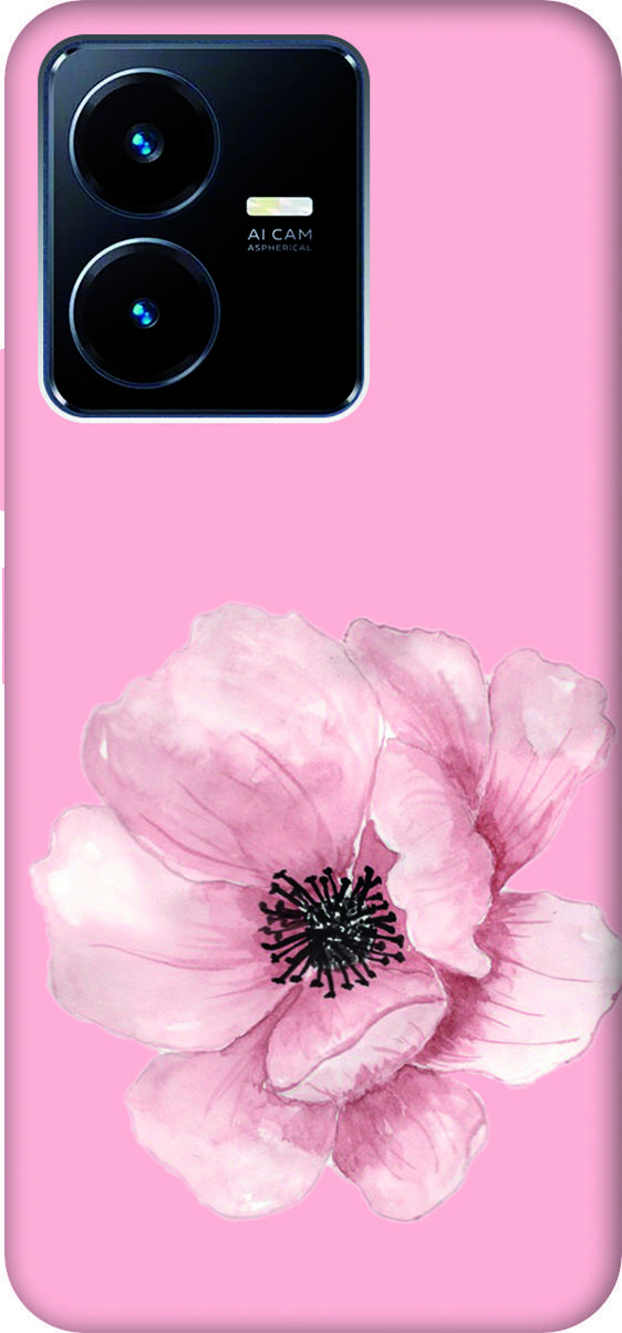 

Чехол на Vivo Y22 "Pink Flower" розовый, Розовый;белый, 157823